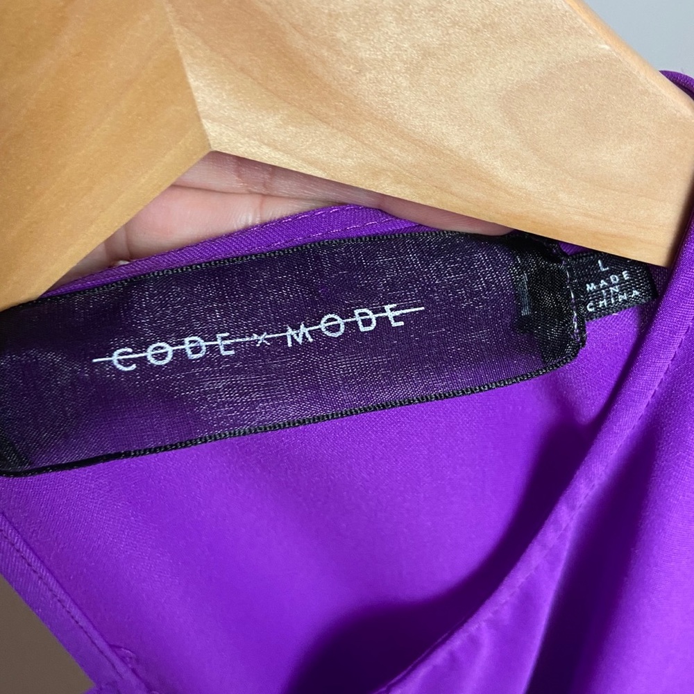 Code Mode Purple Blouse - Picture 4 of 5